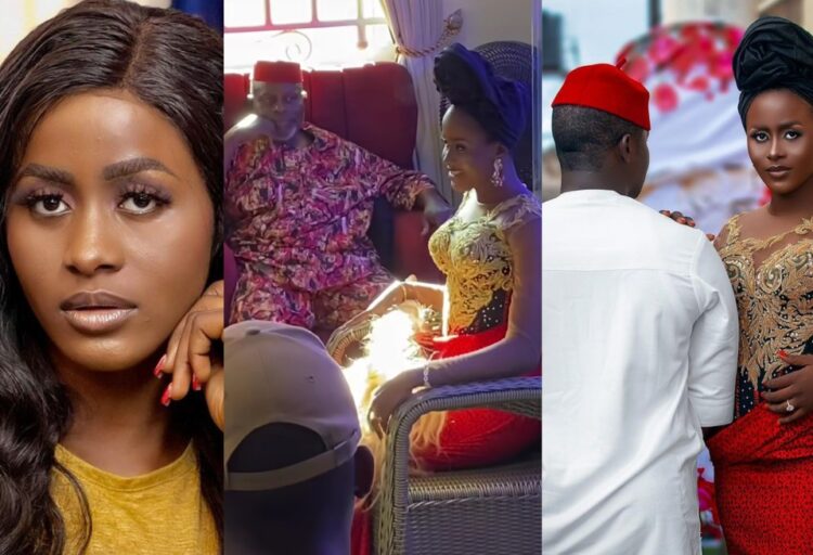 “Regardless, fear men” – Actress Chisom Steve writes after her traditional wedding (Photos/Video)