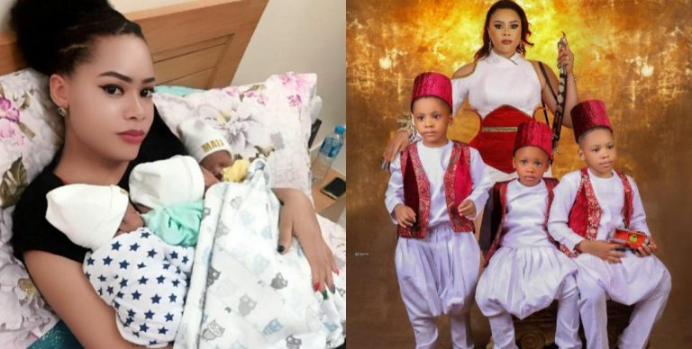 “I can still carry them this way even though they are all grown now” – Precious Chikwendu says as she recounts her painful labor experience for her triplets