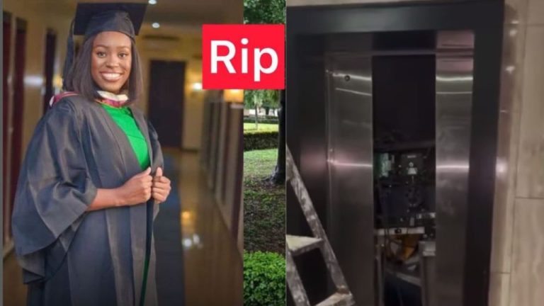 Two weeks to the completion of her housemanship, female doctor dies in an elevator accident in Lagos (Video)