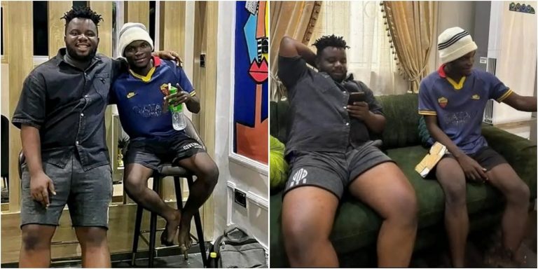 Sabinus finally meets fan who embarked on a five-day trek from Benin to Port Harcourt to see him (Video)