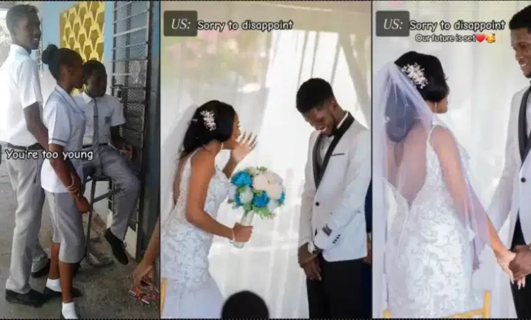 ”They said we’re too young, messing with our future, It won’t last” — Secondary school sweethearts tie the knot after years of courtship (Video)