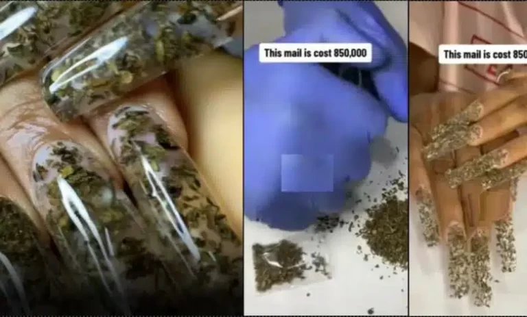 Stylist flaunts N850K weed-inspired nails (Video)