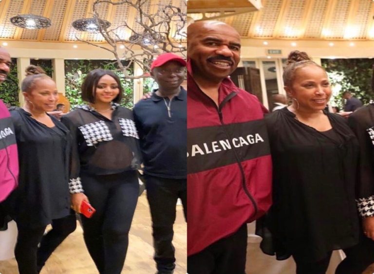 “You don turn blogger?” – Prince Ned Nwoko announces that Steve Harvey’s marriage is still intact