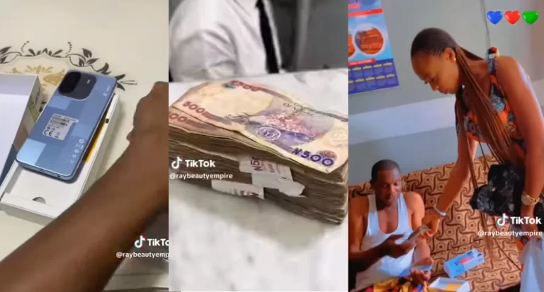 Lady uses NYSC allowance to buy phones for her parents after passing out (Video)