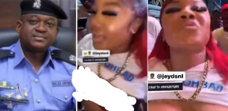 “Was she actually mourning mohbad?” – Police spokesperson ACP Muyiwa Adejobi reacts to video of lady exposing her breast during last Thursday’s candlelight procession for Mohbad (Watch video)