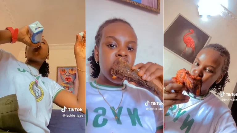 NYSC corper shows off her improved food menu as she becomes CDS financial secretary (Video)
