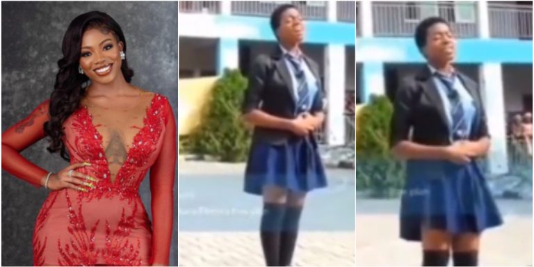 Throwback video of Angel leading worship at her secondary school causes buzz (Video)