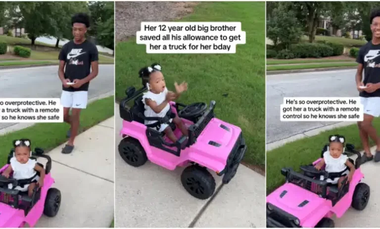 Young boy melts hearts as he saves money to buy toy car for his little sister (Video)