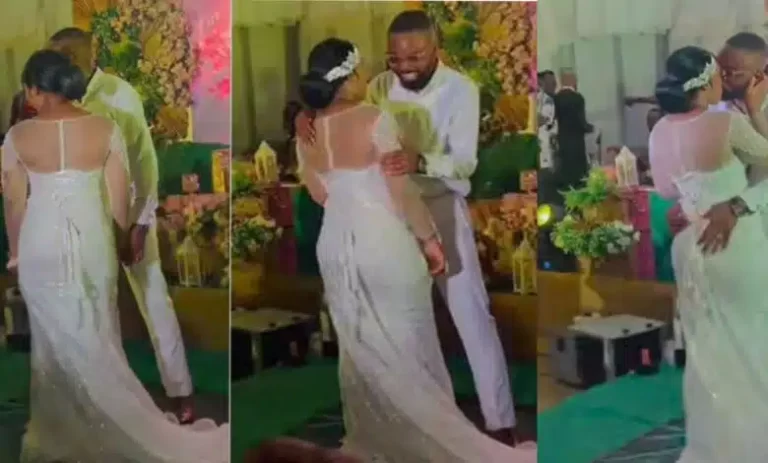 “I want you to watch me kiss her” – Groom tells bride’s father on his wedding day, video trends