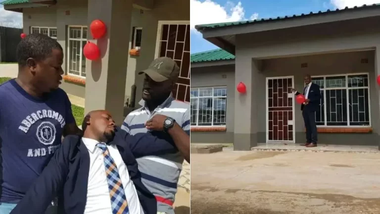 Man faints after wife surprised him with fine 3-bedroom apartment she built secretly (Photos)
