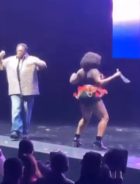 Moment a dancer fell while dancing during Wande Coal’s performance at the 16th Headies awards (video)