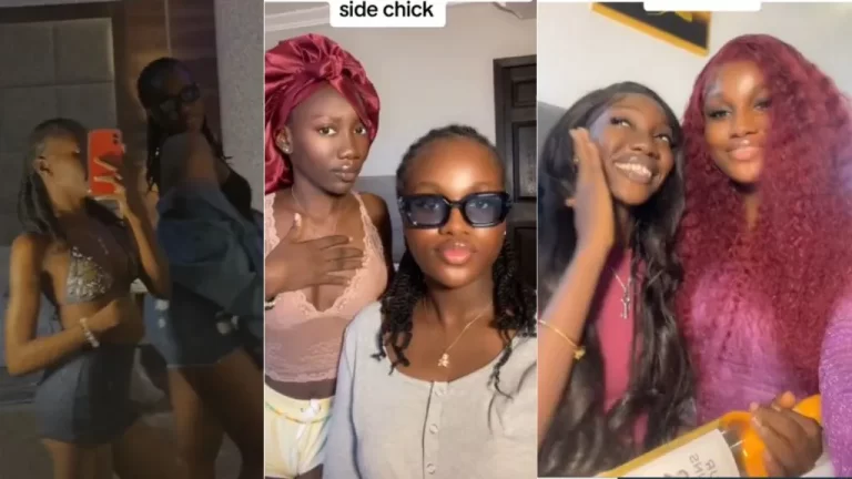 Nigerian lady hangs out with boyfriend’s side chick as they become friends, video trends (Watch)