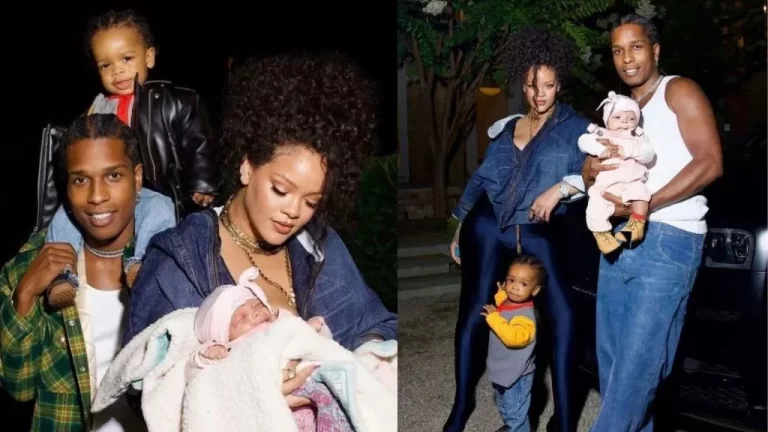 Rihanna and ASAP Rocky unveil the face of their second child, Riot to the world (Photos)
