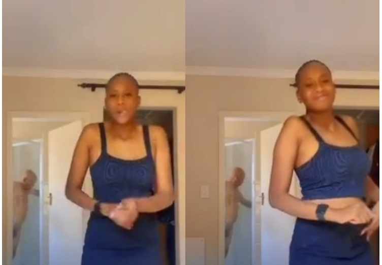 Girl unknowingly exposes her naked “sugar daddy” while dancing on live video (Watch)