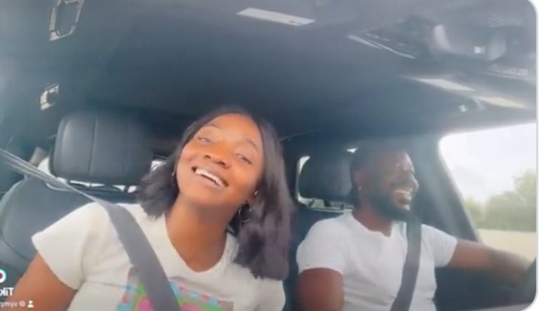 “Marry your driver” – Simi declares as she shares fun road trip with hubby, Adekunle Gold (Video)