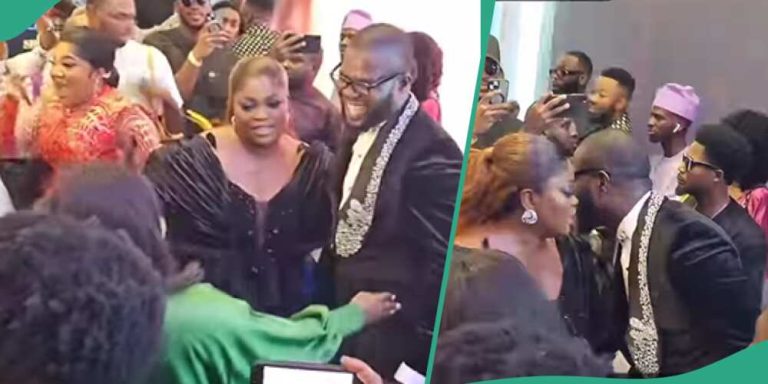 A year after separation, JJC Skillz and ex-wife Funke Akindele seen dancing together at event (Video)