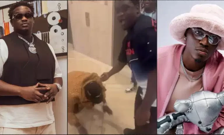 Singer, Spyro stirs reactions as he prostrates to Wande Coal (Video)