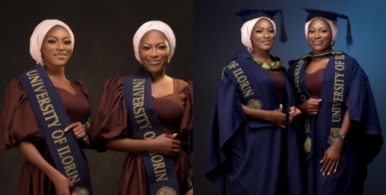 Twin sisters make history as they graduate with first class in UNILORIN