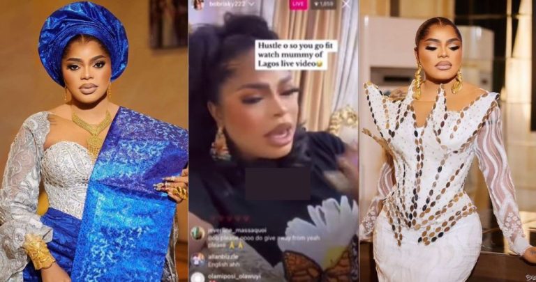 “If you’re watching my live video from Ketu, Iyana Ipaja, please leave” – Bobrisky berates trenches people (Watch)