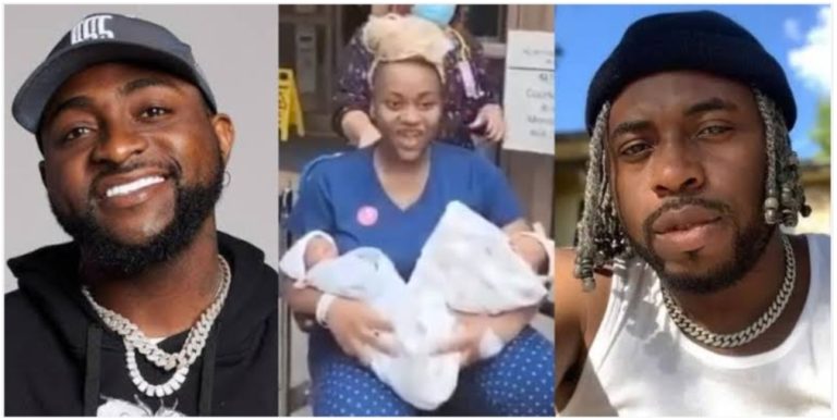 “You’re a wicked person, not meant to post this” – Davido fires at Samklef for revealing gender of newborn twins