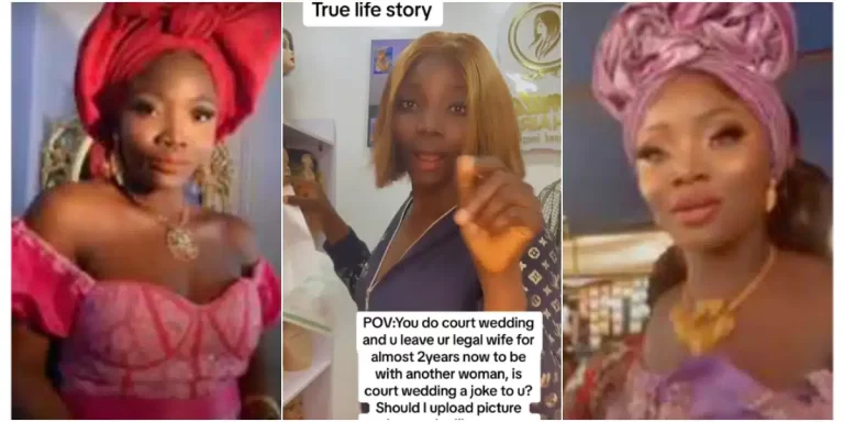 “You can’t just discard me like tissue paper” – Lady calls out husband who left her for another woman