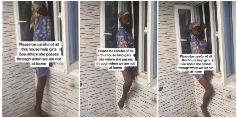 “Be careful of house helps” – Family in shock as they catch their house cleaner in an unusual spot at home