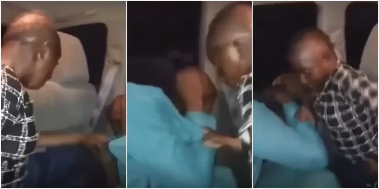 “Maybe he removed his wig” – Reactions as Aunty Ramota loses cool captured on video beating up producer