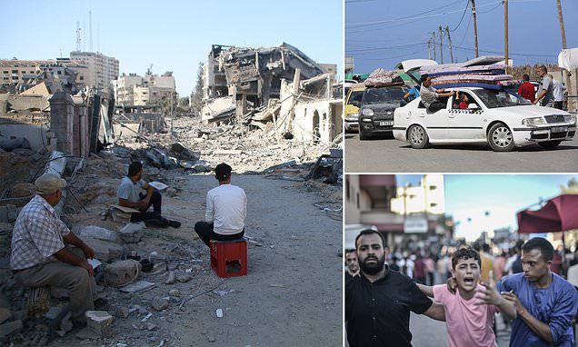 Gaza civilians vow ‘death is better than leaving’ as many refuse to evacuate after Israel gave them 24 hours before launching an all-out assault