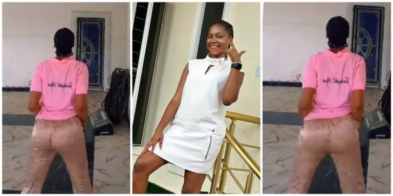 “Doing more than your age” – Lady faults 14-years-old Mercy Kenneth for twerking in pajamas to prove her backside is natural (Video)