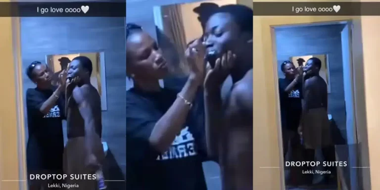 “Is it love or madness?” – Understanding girlfriend serves couple goals, thoroughly brushes her boyfriend’s teeth