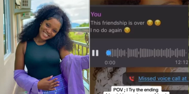 “With all my secrets wey dey your hand” – Lady threatens friend who tries to end their friendship, chats leak (Video)