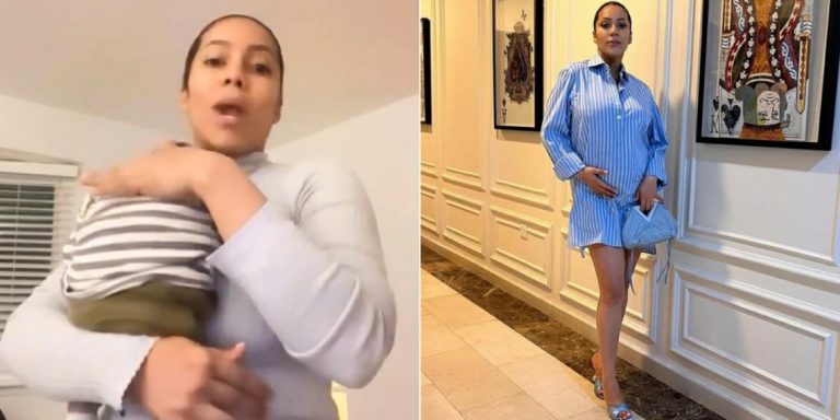 “Motherhood looks good on you, this is adorable” – Maria leaves many gushing over adorable video of her and her son (Video)