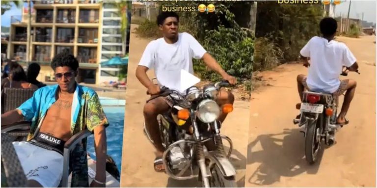 “People think I’m into fraud” – Handsome man shows off alleged source of income