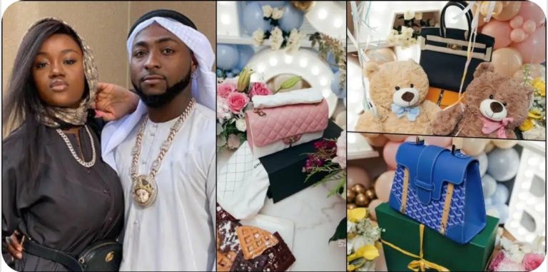 Davido splashes over N100 million on designer bags for wife, Chioma as ‘Welcome Home’ gift following the birth of their twins