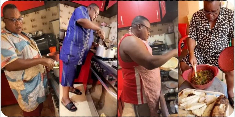 Lady gushes over her dad who loves to cook for the family