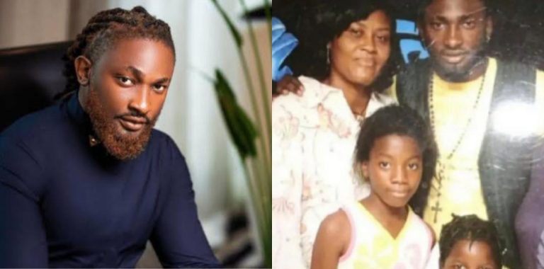 “So Angel and I go way back?” – Uti Nwachukwu writes as he comes across old photo of him with BBNaija’s Angel when she was a little girl
