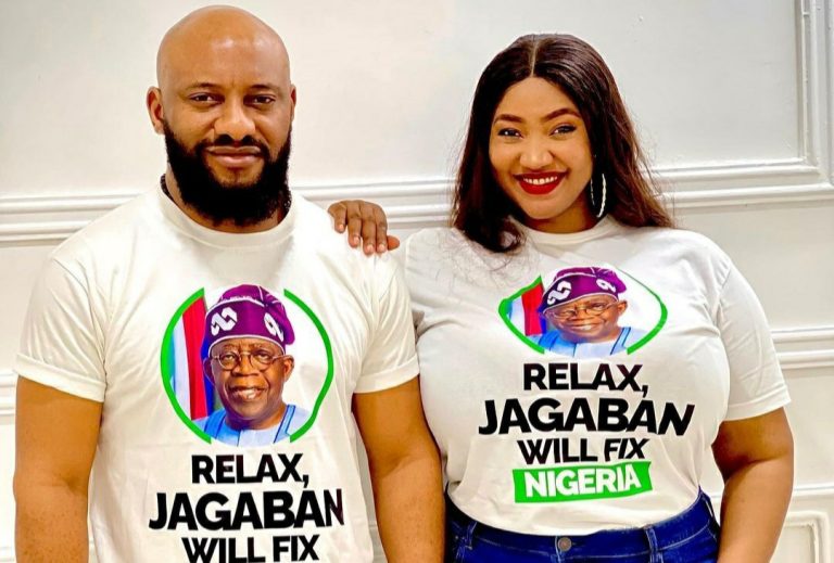 “Jagaban will fix Nigeria” – Yul Edochie and wife Judy Austin assure Nigerians that Tinubu will fix the nation