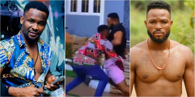 “So Zubby no fit fight” – Reactions as Zubby Michael and 042 Prince fight dirty on set