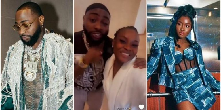 “Winner oh oh” – Moment Davido sings victory song for Ilebaye at Trace Awards in Kigali (Video)