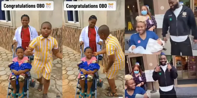 Kids stir reactions as they recreate Chioma and Davido’s viral twins video