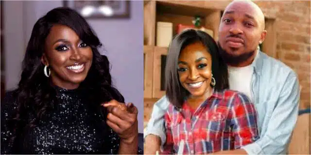 ‘The body ain’t mine cos I no short like that’ – Kate Henshaw reacts after seeing a photoshopped photo of herself with strange man together