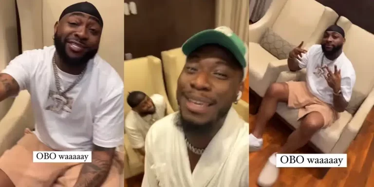 “I see am ooo” – Soma shouts in excitement as he meets Davido