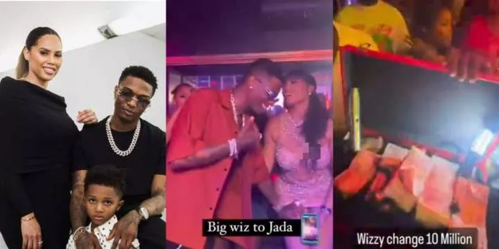 Wizkid splashes N10m on Jada P as she celebrates birthday at an expensive club in Lagos (Video)
