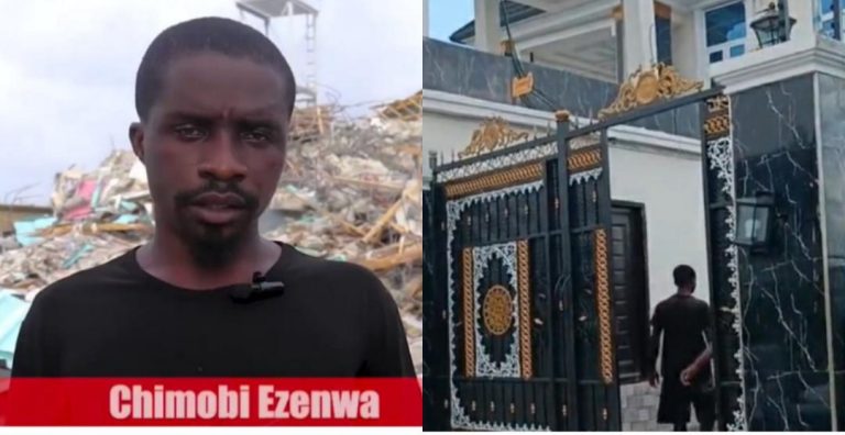My family is now homeless – Man whose ‘N300m’ house was demolished speaks in heartbreaking video