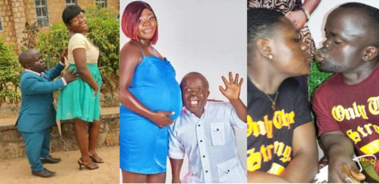 Cameroonian teacher who was rejected by women due to his height welcomes first child with wife