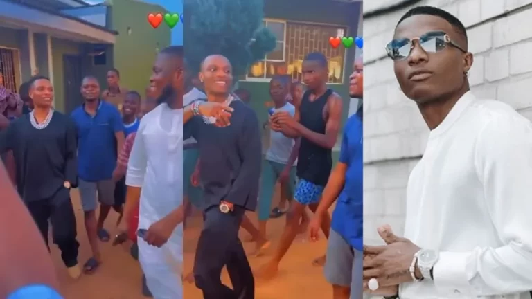 Checkout the lovely moment Wizkid paid a visit to his secondary school in Ijebu Ode (Video)