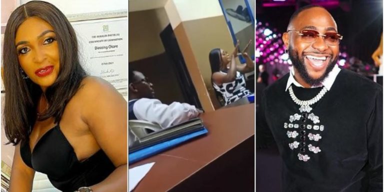Blessing Okoro reportedly in police custody over debt accusation against afrobeat singer, Davido