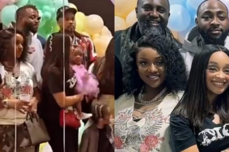 “Forget it Chioma is naturally a humble person” – Reactions as Davido and Chioma make first public appearance following the birth of their twins (Video)