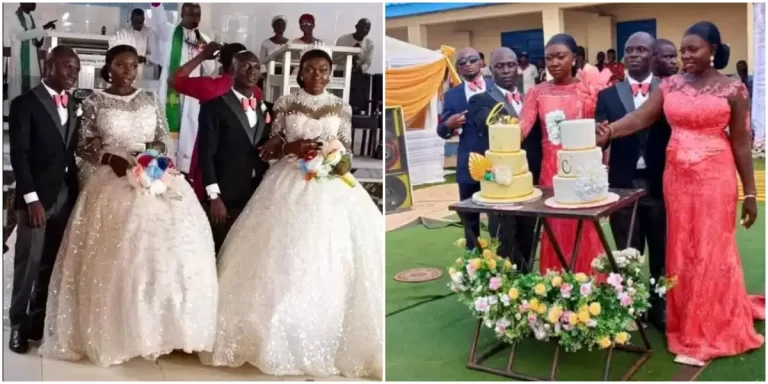 ”’Congratulations to them” – Twins brothers marry twin sisters same day in Ebonyi