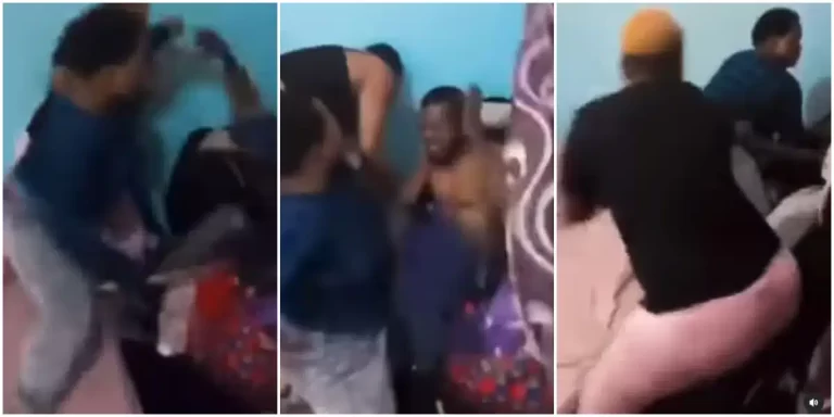 “You get mind cheat on our sister” – Video shows three women assaulting a man over alleged infidelity